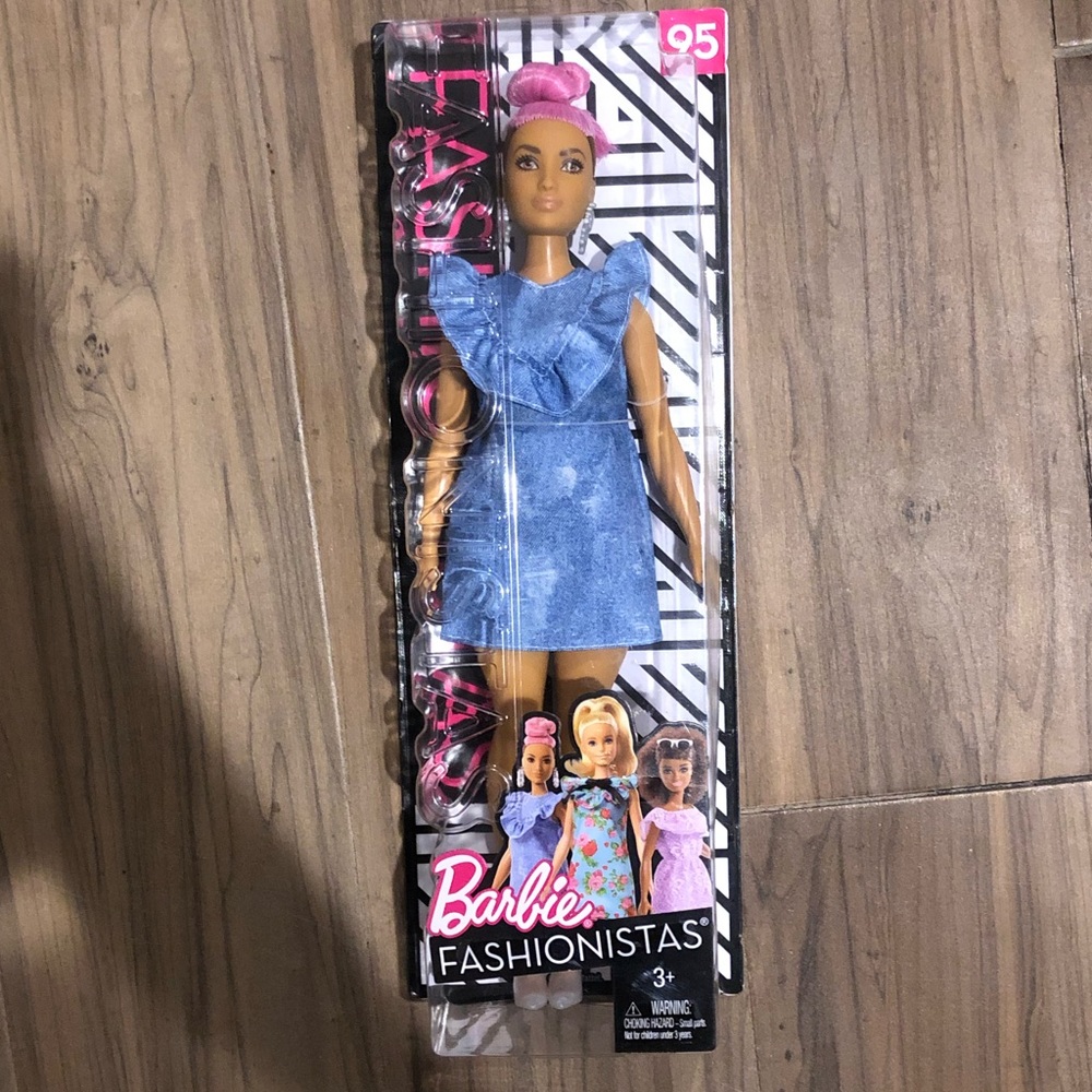 Barbie Fashionistas Doll #95 BLUE JEAN Pink Hair